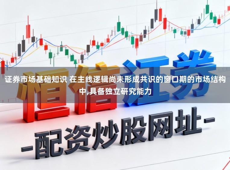 证券市场基础知识 在主线逻辑尚未形成共识的窗口期的市场结构中，具备独立研究能力