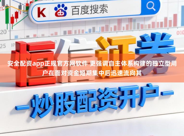 安全配资app正规官方网软件 更强调自主体系构建的独立型用户在面对资金短期集中后迅速流向其