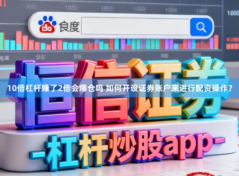 10倍杠杆赚了2倍会爆仓吗 如何开设证券账户来进行配资操作？